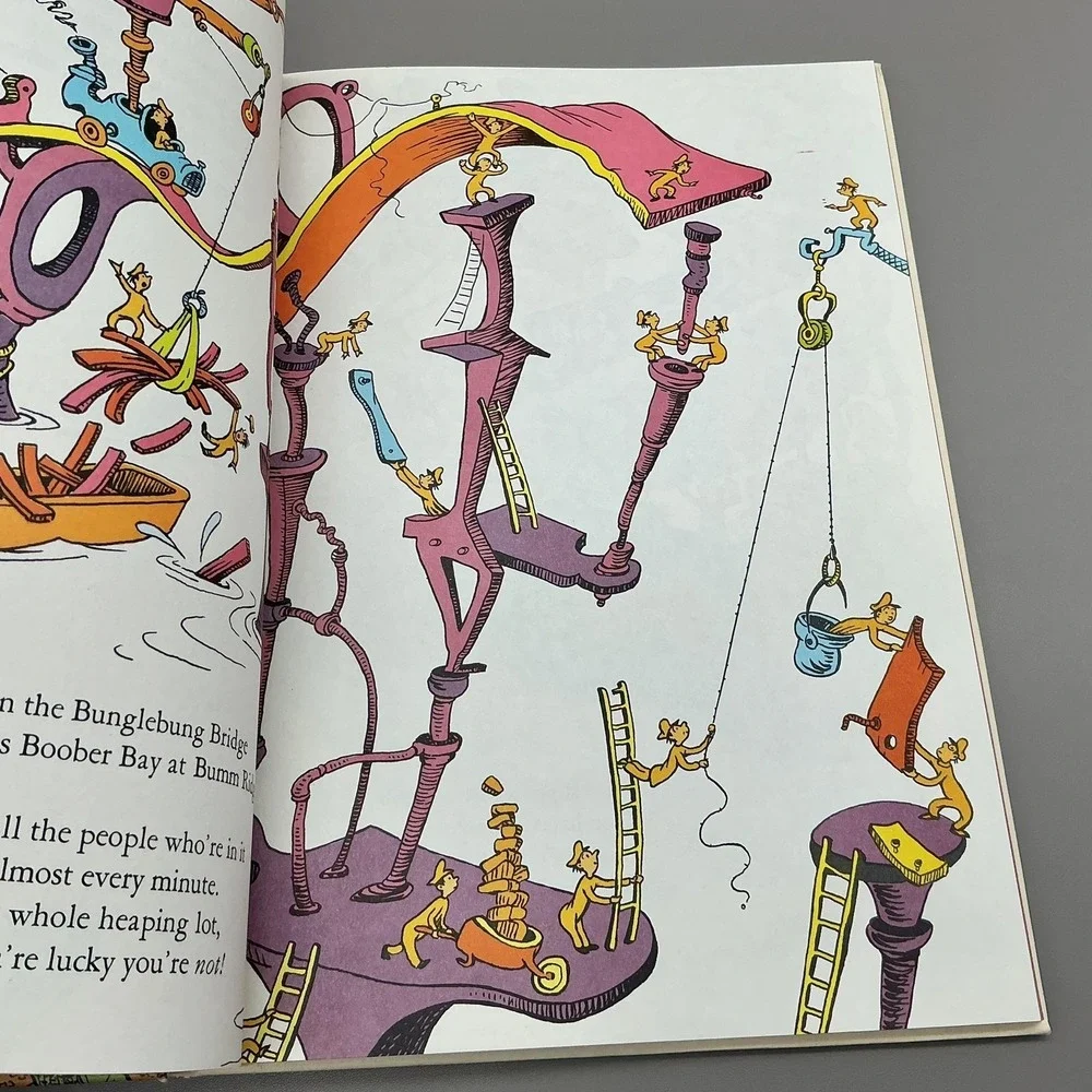 Vintage Did I Ever Tell You How Lucky You Are Dr Seuss 1973 Yellow Random House